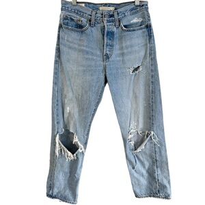 Levi’s ripped wedgie straight jeans 27